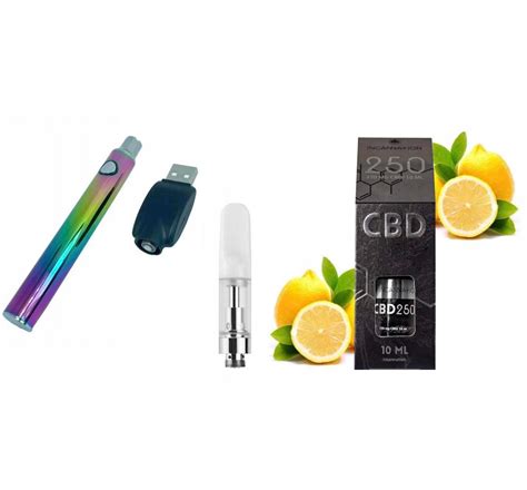 Liquid Cbd Mg Lemon Rainbow Vape Pen Waporyzator Bateria Mah