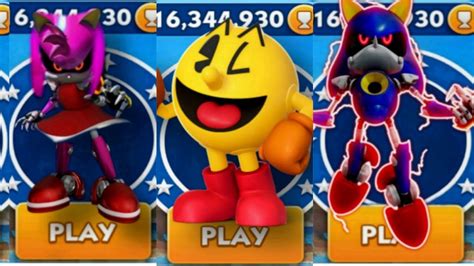 Sonic Dash Metal Amy Vs Pacman Vs Metal Sonic Movie Sonic Vs All