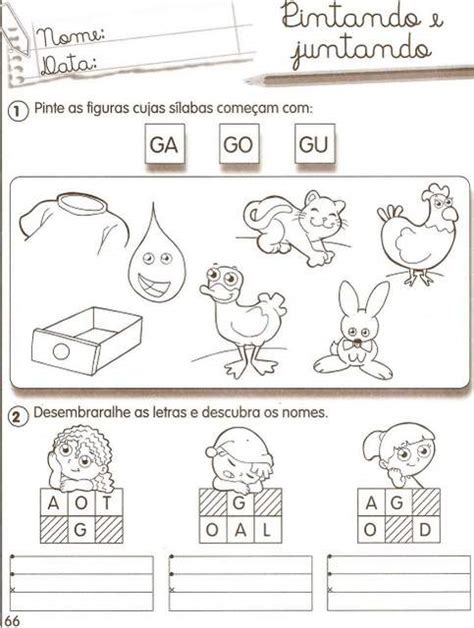 Atividades A Consoante G 1001 Maneiras De Alfabetizar Aprender