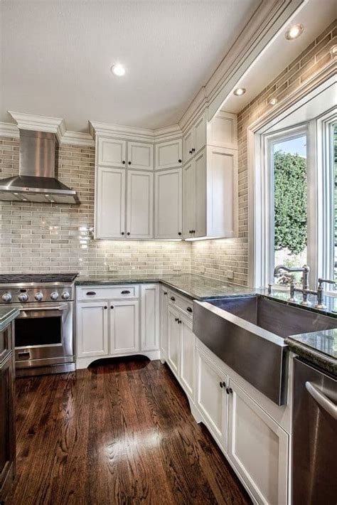 Kitchen Backsplash Ideas With Antique White Cabinets | Dandk Organizer