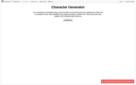 Character Generator