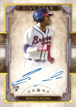 Ronald Acuna Jr. Autograph Baseball Rookie Card