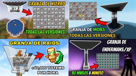 Las 4 Mejores Granjas Que Debes Tener Si O Si En Minecraft Youtube