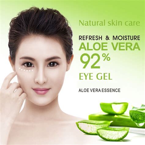 Bioaqua Aloe Vera Skin Care Eye Gel Cream Hydrating Reduces Dark Circles Moisturizes 20g