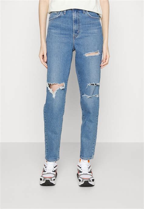 Levi S® High Waisted Mom Jean Jeans Tapered Fit Summer Games Blue Denim Zalando At