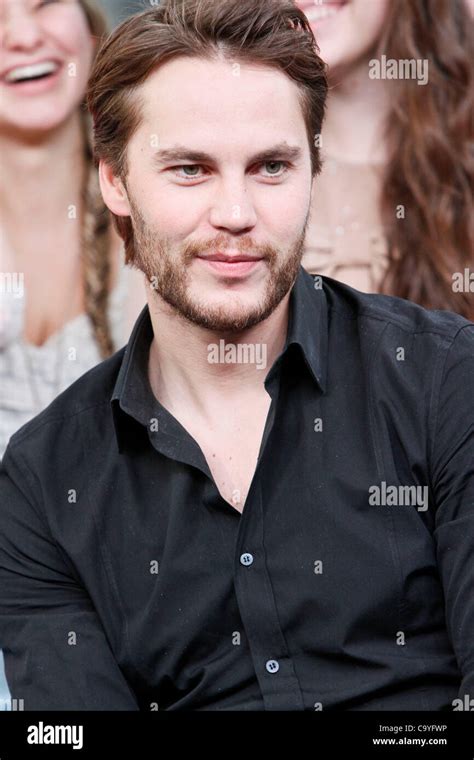 March 7 2012 Toronto Canada Canadian Actor Taylor Kitsch Visits