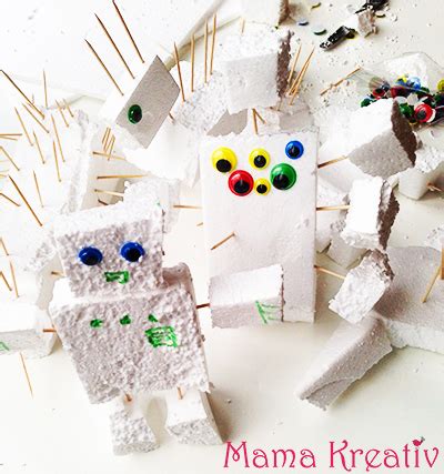 Basteln mit Styropor - Baukasten selbst gemacht — Mama Kreativ