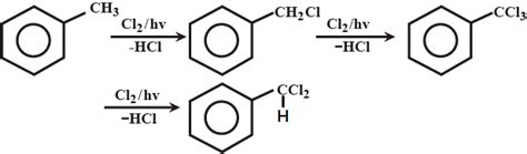 What Happens When Chlorine Is Passed Through Boiling Toluene In The