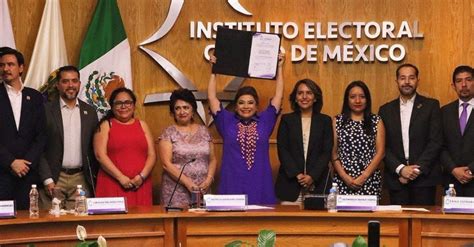 Clara Brugada Recibe Constancia De Mayoría Como Jefa De Gobierno De Cdmx