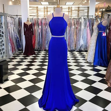 Royal Blue Two Piece Prom Dress On Luulla