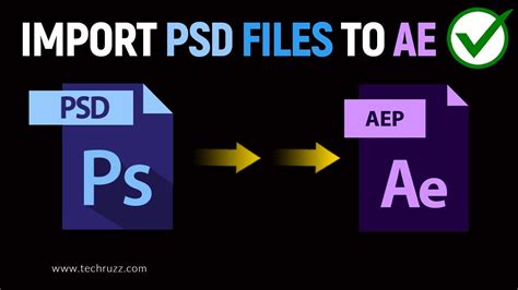 How To Export Or Import Photoshop Files Into After Effects With Layers Youtube