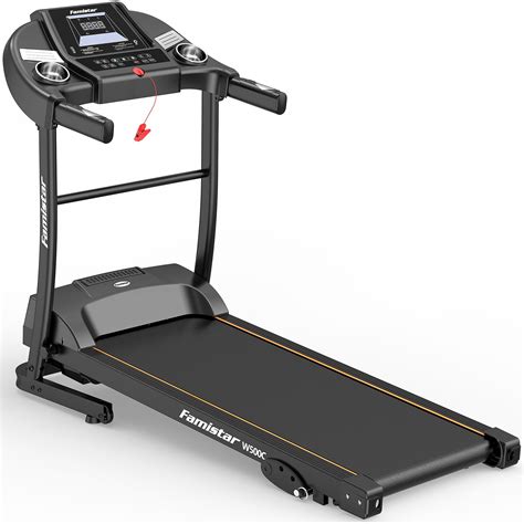 Buy Famistar Portable Electric Folding Treadmill With 3 Manual Incline