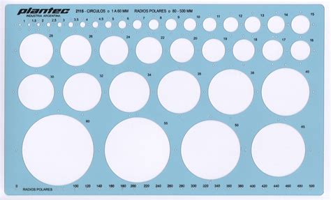 Metric Circle Circles Shapes Figure Drawing Drafting Template Stencil