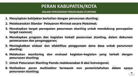 Rencana Aksi Percepatan Penurunan Stunting Ppt