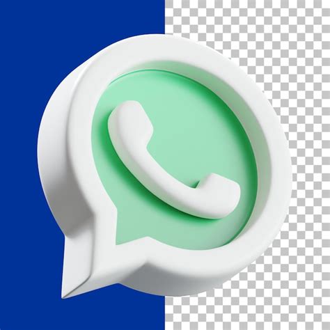 Imagen De Renderizado De Icono 3d Del Logotipo De Whatsapp Archivo