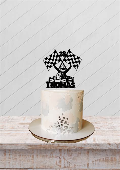 Custom Go Kart Cake Topper Go Kart Birthday Cake Decoration Etsy