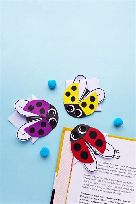 Ladybug Bookmarks Bug Crafts Bookmark Craft Ladybug Crafts