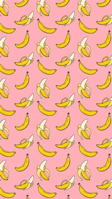 Background ♡ Banana Iphone Cute Iphone Vsco Banana Pink Hd Phone