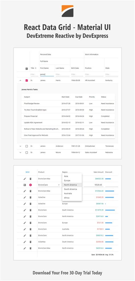 Create Dynamic Data Grids With React And Material UI