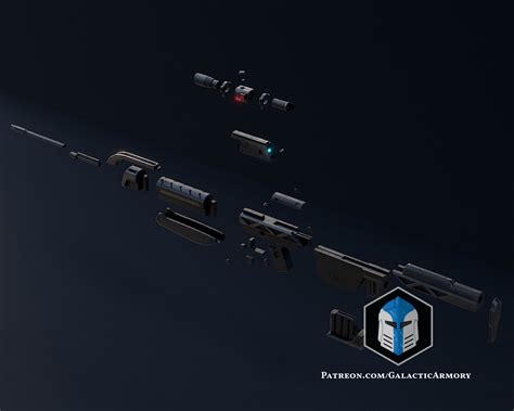 3d File Halo 3 Battle Rifle 3d Print Files・3d Printing Model To