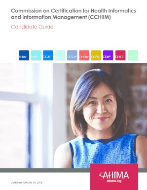 Fillable Online Commission On Certification For Health Informatics And