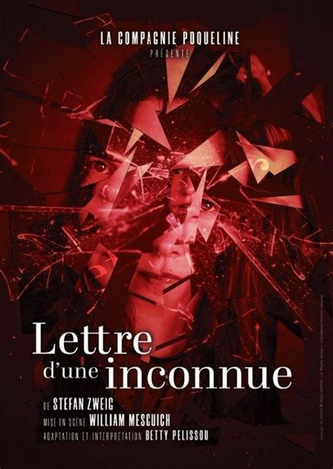 Lettre Dune Inconnue Théâtre De LÉpée De Bois Lofficiel Des