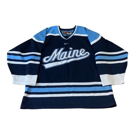 Vintage Maine University Style Hockey Jersey Athletic Wear Etsy