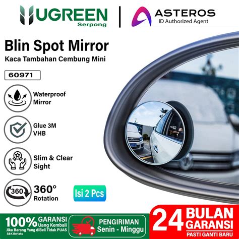 Jual UGREEN Set Kaca Spion Kecil Mini Cembung Wide Angle Blind Spot Car