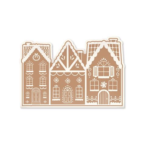 Gingerbread House Shaped Melamine Tray Gingerbread Decorations