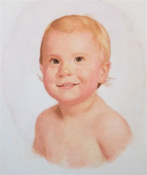 7 Steps on How to Paint a Realistic Baby - Realistic Acrylic Portrait ...