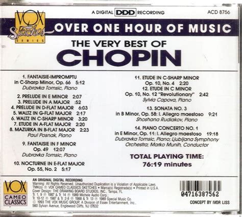 Cd The Very Best Of Chopin Over One Hour Of Music Parcelamento Sem