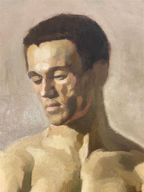 Early ThC Dutch Enormous S Dutch Impressionist Oil Male Nude Portrait Full Length Nude
