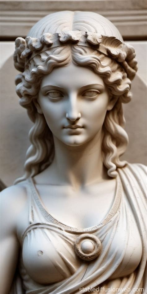 Beautiful Woman as Ancient Goddess Statue | Stable Diffusion Online