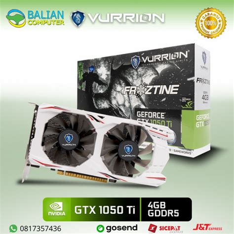 Jual VGA GTX 1050TI 4GB DDR5 VURRION GARANSI 2 TAHUN Kota Denpasar