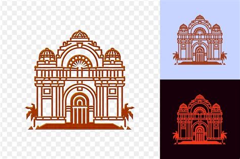 Premium Psd The Palace Of Fine Arts With Lithograph Icon Building