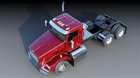 3d Kenworth T800 Semi Truck Model Turbosquid 2019695