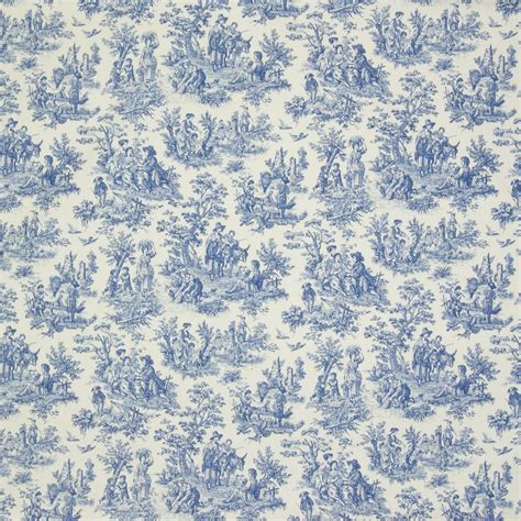 B3170 Cornflower Blue Toile Toile Wallpaper Waverly