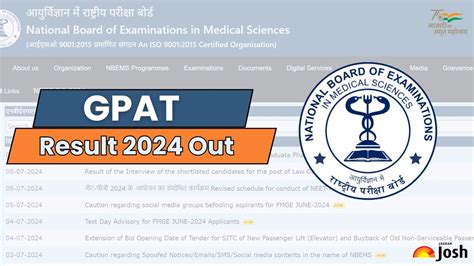 Gpat Result Out Nbems