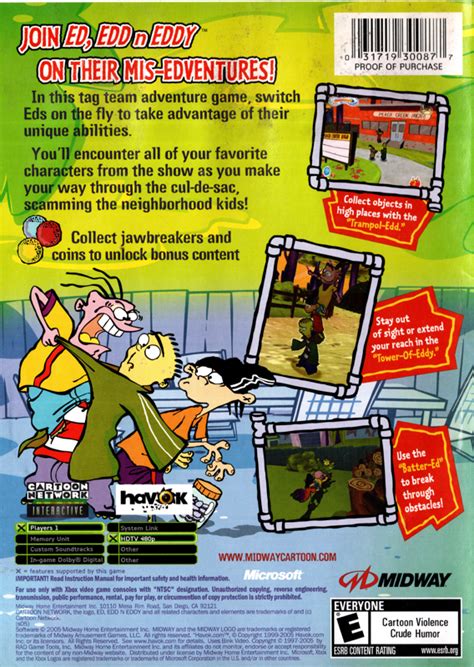 Ed Edd N Eddy The Mis Edventures Cover Or Packaging Material Mobygames