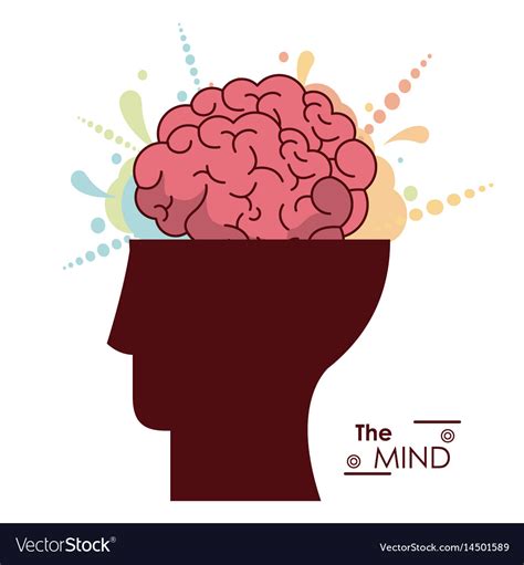 Mind Human Head Brain Creativity Memory Royalty Free Vector