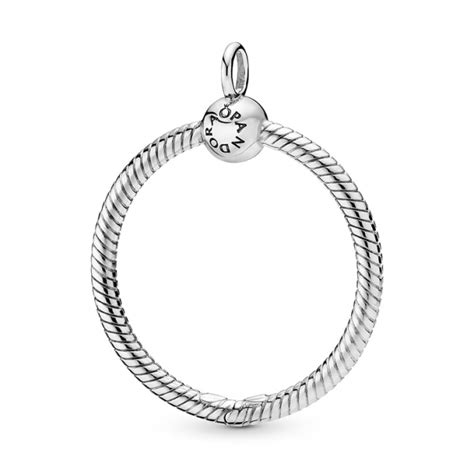 Pandora Medium Silver Moments O Pendant 398256 - Pandora Jewellery from ...