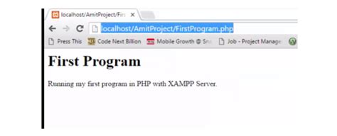 Run Your First Php Program In Xampp Server On Localhost Studyopedia