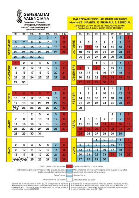 Calendario Escolar 2023 A 2024 Comunidad Valenciana Printable