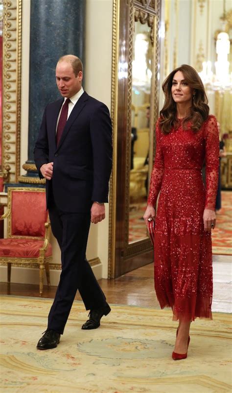 Kate Middleton Wows In Gorgeous Sparkling Red Dress At Royal Reception