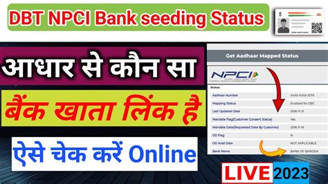 Npci Link To Bank Account Kaise Check Kare NPCI Ka Status Kaise Check