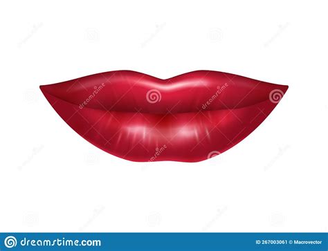 Realistic Female Lips Stock Illustration Illustration Of Cosmetic