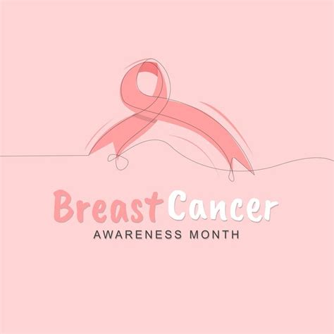 Premium Vector Breast Cancer Awareness Month Is Celebrated In October Greeting Poster Design