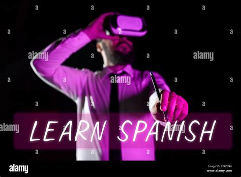 Texto que muestra inspiración Aprender español Internet Concepto