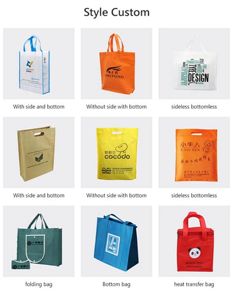 Custom Print Eco Reusable Supermarket Grocery Promotion Shopping Non