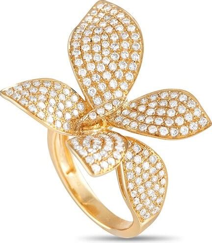 Diamond Select Cuts 18K 1 85 Ct Tw Diamond Orchid Ring ShopStyle